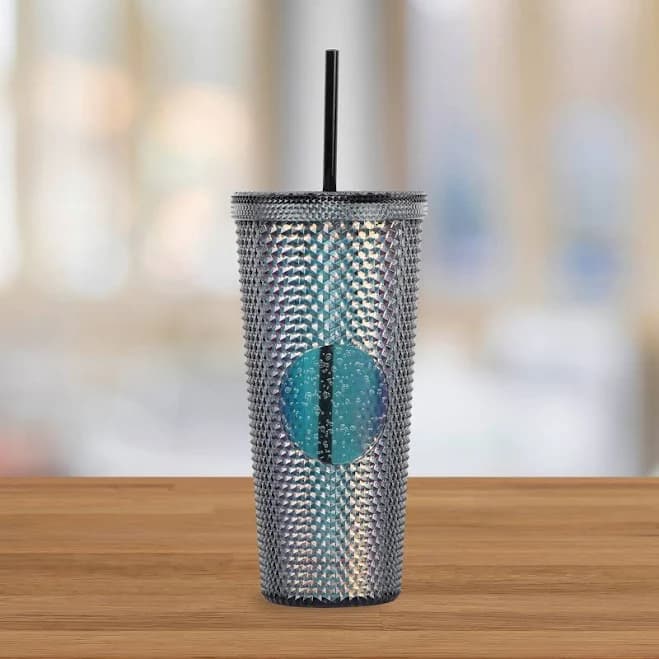 Windy City Novelties 24 oz. Black Diamond Studded Tumbler