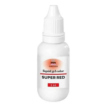 Liquid Gel Color Super Red 1 oz.