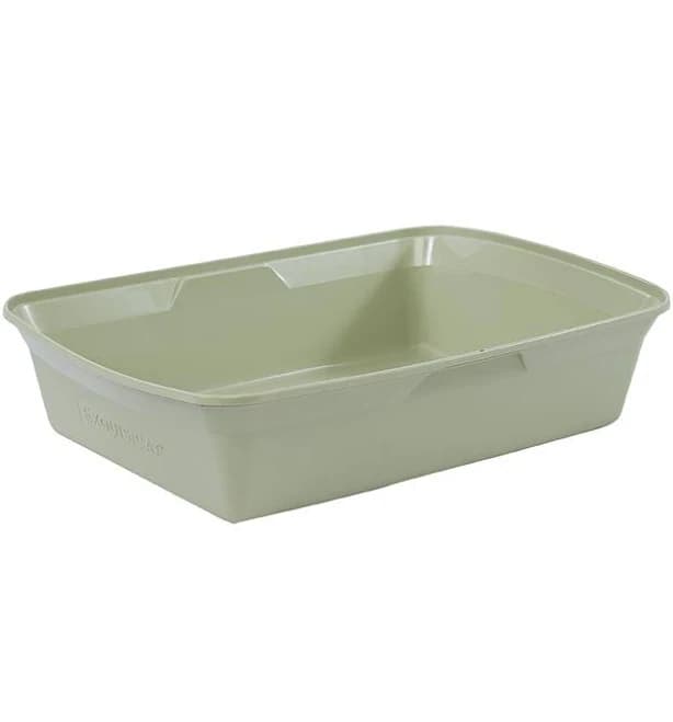 ExquisiCat Sage Open Litter Box with Storage
