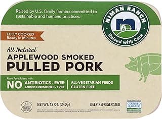 Niman Ranch, Pork Pulled Smoked No Sauce, 12 Ounce
