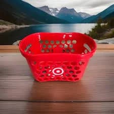 Target Mini Shopping Basket RED NEW