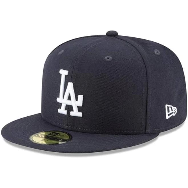 Los Angeles Dodgers Navy Blue Basic New Era 59FIFTY Fitted Hat