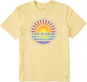 Life Is Good Men's Tie Dye Sunset Burst T-Shirt