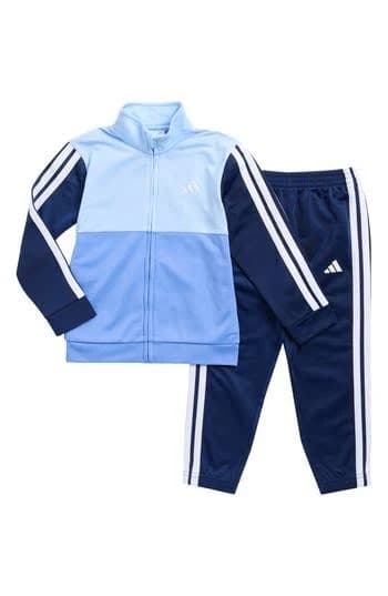 adidas Kids' Colorblock Tricot Jacket & Joggers Set