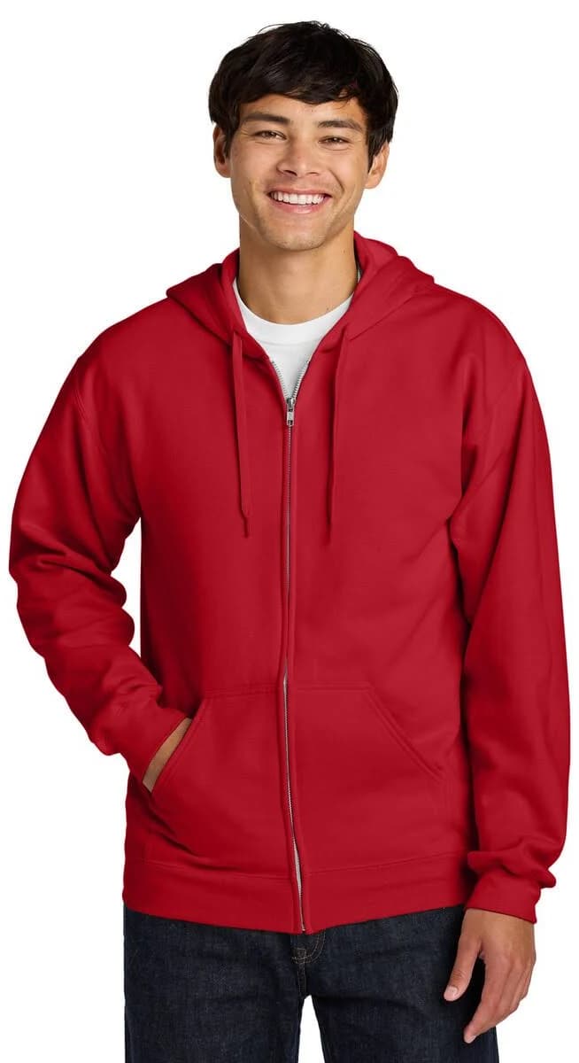 Gildan SF600 Softstyle Full Zip Hooded Sweatshirt