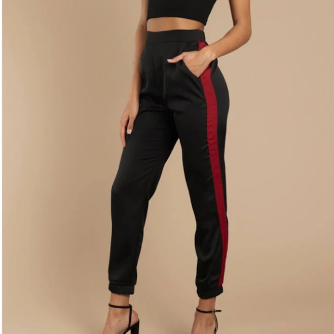 TOBI Mia Side Stripe Track Pants