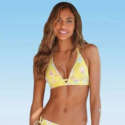 Lascana Women's Plunge Triangle Bikini Top