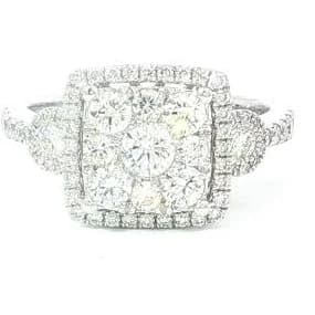 White Gold Multi-Stone Diamond Ring