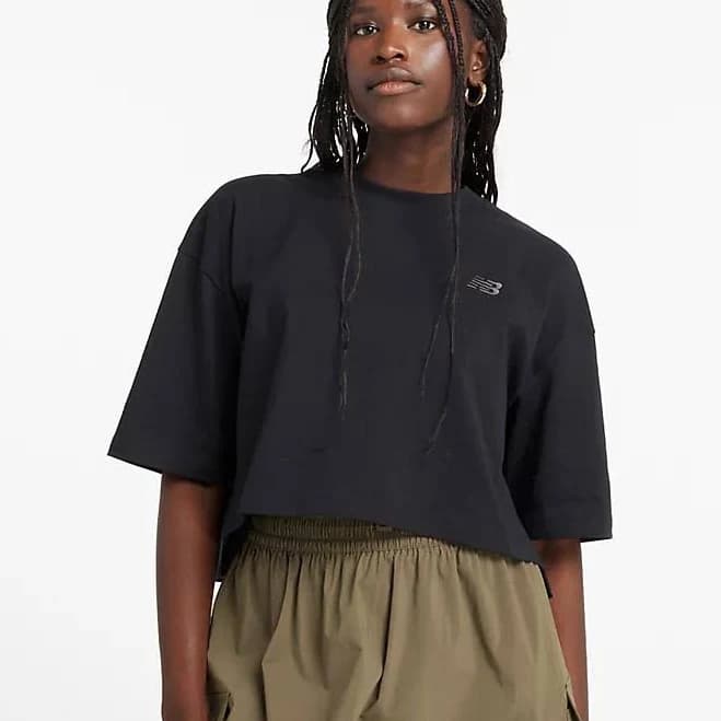 New Balance Women's Logo Oversized Jersey T-Shirt