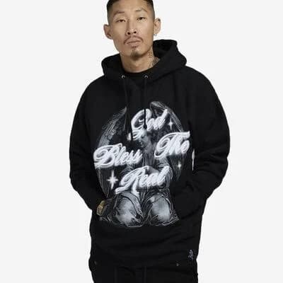 Hasta Muerte Men's Praying Angel Hoodie