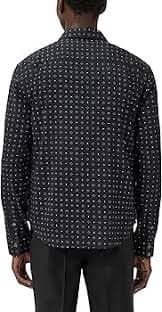 Amazon.com: John Varvatos Luca Shirt Black XS : Clothing, Shoes & Jewelry