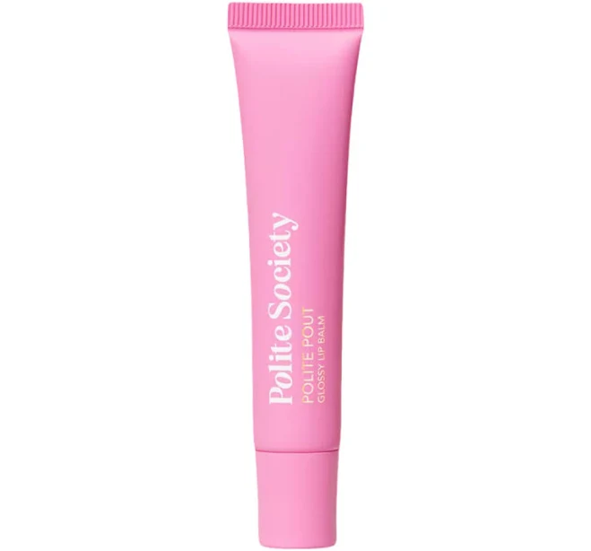 Polite Society Polite Pout Glossy Lip Balm | Pink Grapefruit