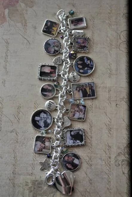 Sterling Silver Chunky Full 20 Charm Bracelet