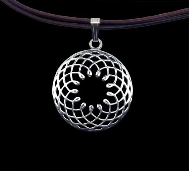 Sterling Silver Fantasy Pendant Necklace