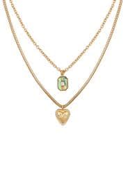 GUESS Heart Pavé Layered Pendant Necklace | Nordstromrack