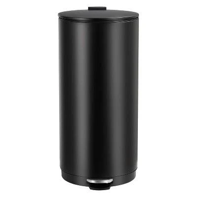 8 Gallon Round Stainless Steel Step-On Trash Can