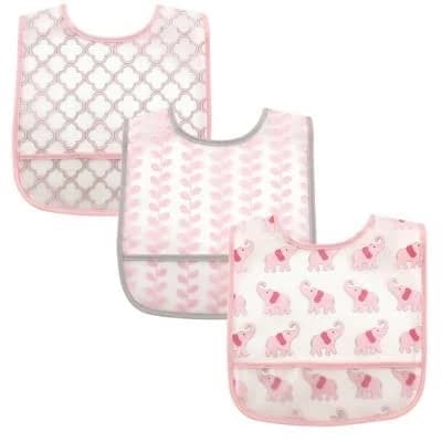 Luvable Friends Baby Boy and Girl Peva Bib 3-Pack