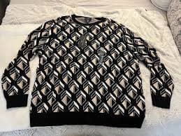 Shaquille O'Neal XLG Men's 4XL Geometric Knit Sweater – New w/ Tags
