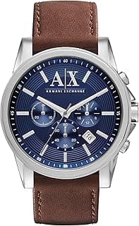A|X Men's Chronograph Black Silicone Watch and Luggage Tag Gift Set, Luggage Tag and Watch for Men