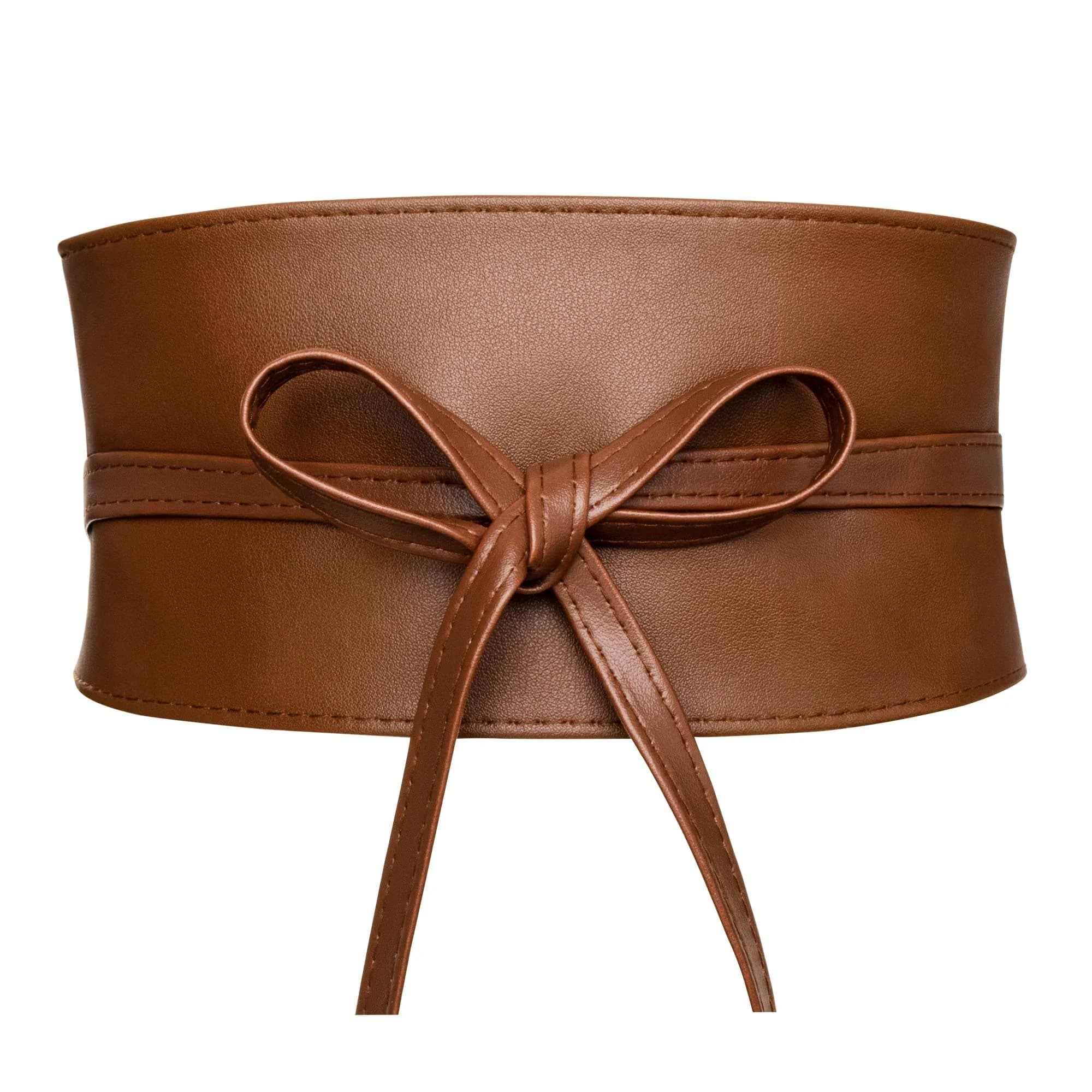 Women's Faux Leather Wide Cinch Belt