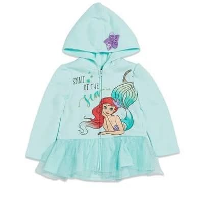 Disney Princess Ariel Fleece Zip-Up Hoodie