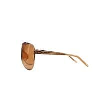 Dior Orange Plastic Shield Sunglasses Rose Gold Frame