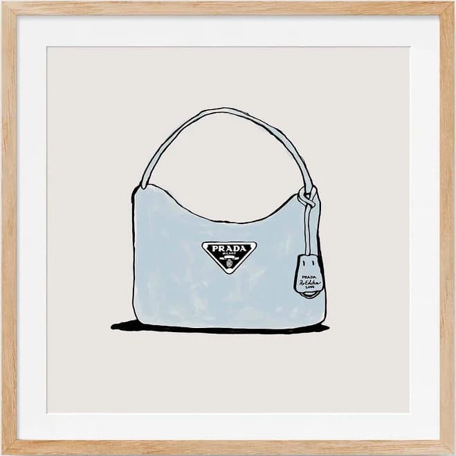 Prada Purse LNDN GRAY Framed