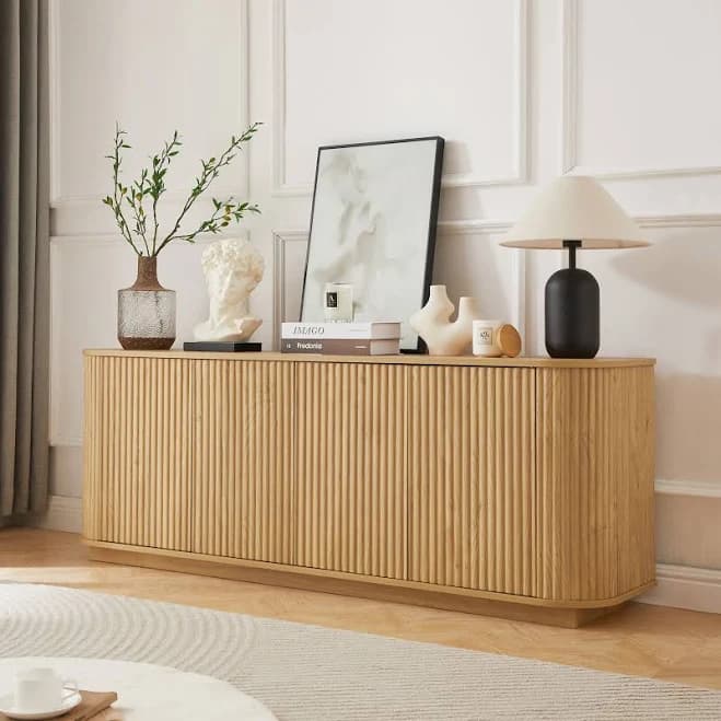 Fluted TV Stand