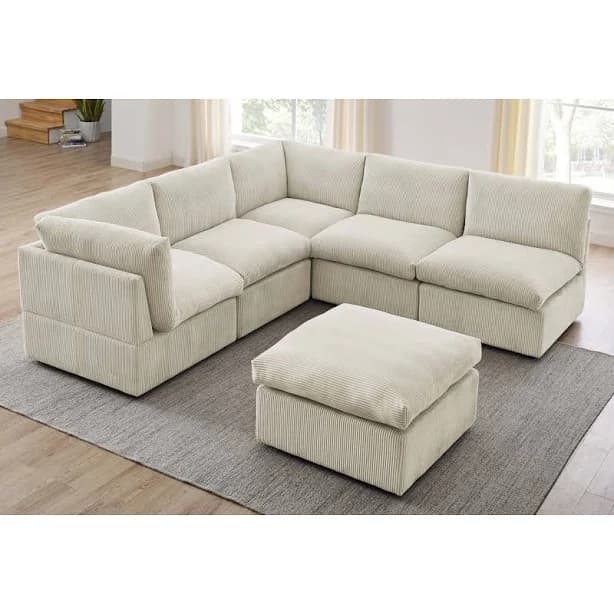 Latitude Run Kyanne Priyens 98" Symmetrical Modular Corner Sectional