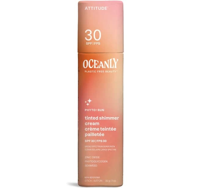 ATTITUDE Oceanly Tinted Shimmer Face Sunscreen Cream Stick