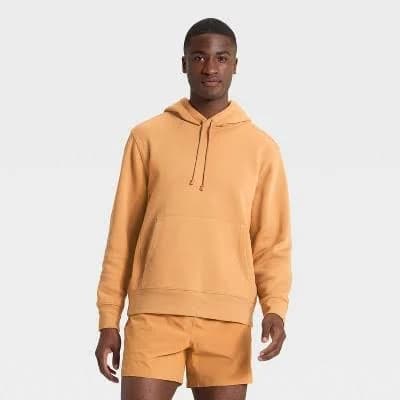 All in Motion Men's Active Comfort Cotton Fleece Hoodie