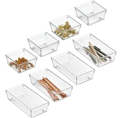 iDesign Plastic Office Drawer Organizers (Set of 8)