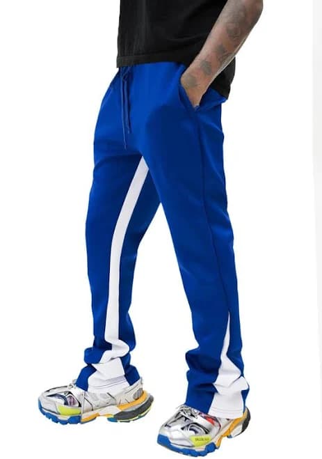 Stripe Stacked Track Pants