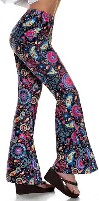 60's Paisley Bell Bottom Leggings