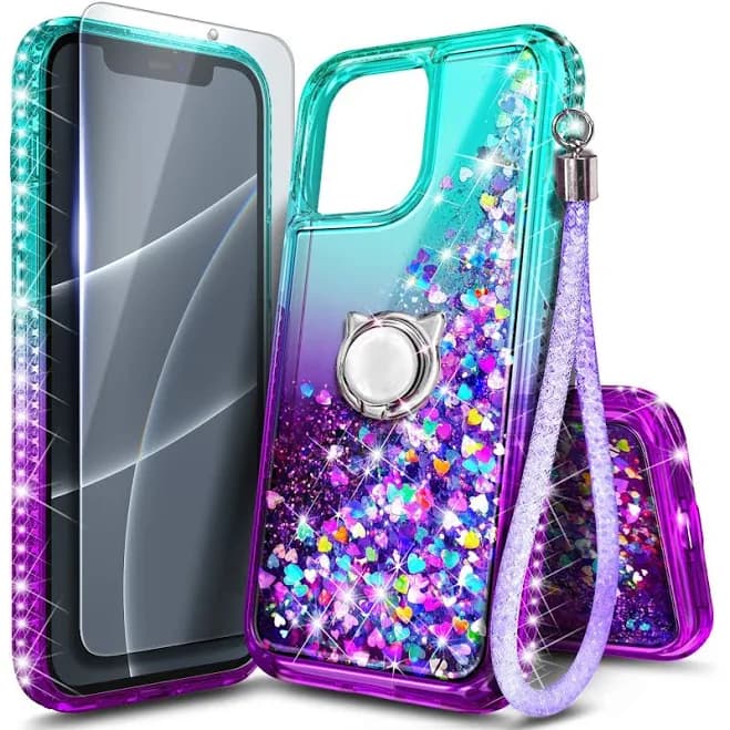 NageBee Liquid Case for iPhone | TPU | Liquid Glitter | Shockproof | Screen Protector