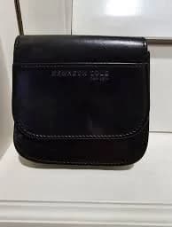 KENNETH COLE new york LEATHER BELT POUCH attaches to belt *NO BELT* Black