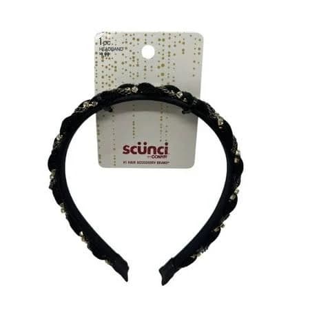 Scunci Stone Headband Chain & Crystal