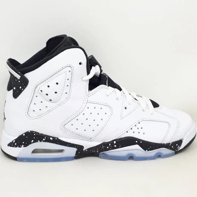 Nike Air Jordan 6 Retro Reverse Oreo White Black Shoe Sneaker Gs Big