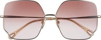 Chloé 60mm Square Gradient Sunglasses | Nordstromrack