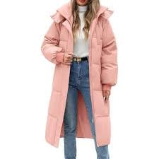 Amazon.com: Lmdudan Women Puffer Jacket Winter Long Sleeve Quilted Puffy Bubble Padded Coats Fashion Zipper Thickened Jackets Outerwear : Clothing, Shoes & Jewelry