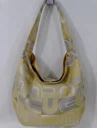 Extra Large Slouchy Hobo Bag: Yellow & Gray Shoulder Purse