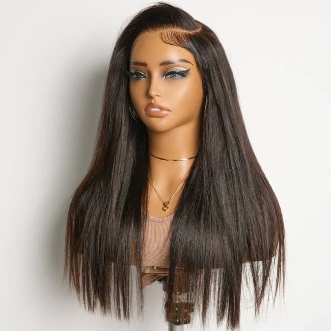 Luvme Straight Lace Wig Glueless 7x6 Closure HD Lace Wig with Baby Hair Silky Straight Human Hair Wig