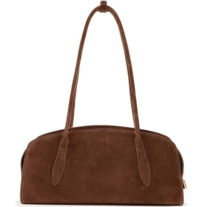 Gabrielle East-West Suede Shoulder Bag
