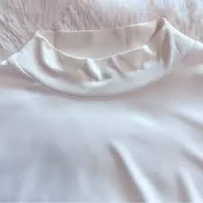 Zenana Outfitters | Tops | Zenana Womens Sheer Long Sleeve Sexy Ivory Mesh Turtleneck Blouse Shirt Top Xl | Poshmark