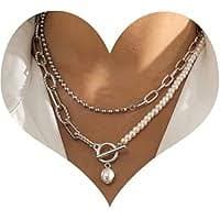 Amazon.com: MJartoria Gold Layered Necklaces for Women Trendy Retro Snake Pendant Gold Necklace Chunky Link Chain Choker Necklaces for Jewelry Birthday Gifts : Clothing, Shoes & Jewelry