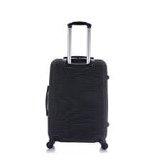 InUSA Royal 24" Hardside Lightweight Luggage with Spinner Wheels, Handle, and Trolley, Black - Walmart.com