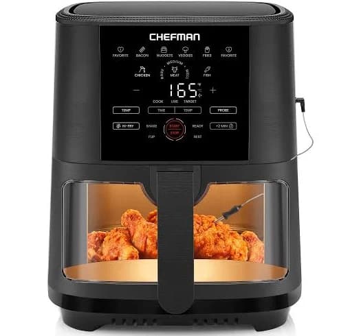 CHEFMAN 5-Quart Digital Air Fryer with Temperature Probe