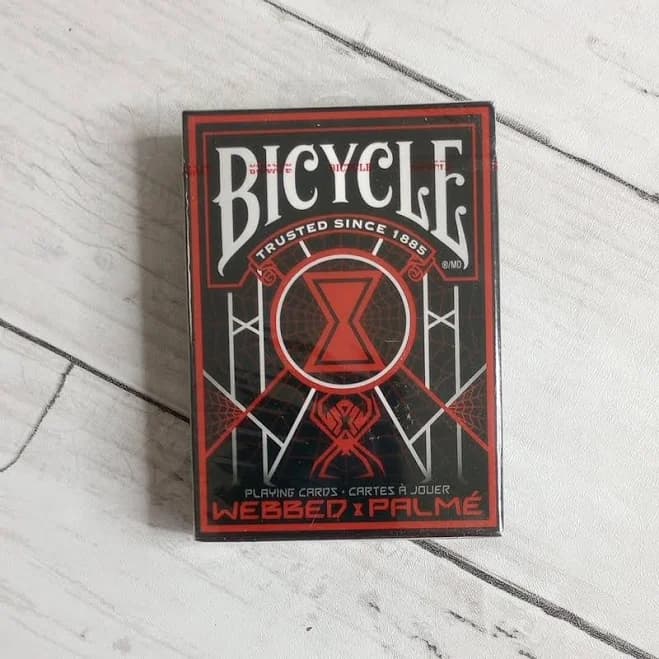 Bicycle Playing Cards Game Deck Webbed Design Spider Web