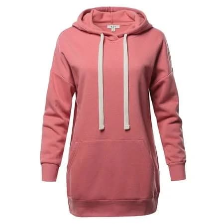 A2y Women's Relax Fit Long Sleeve Kangaroo Pocket Hoodie