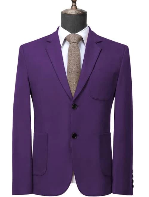 Aesido Men's Business Casual Notch Lapel Blazer